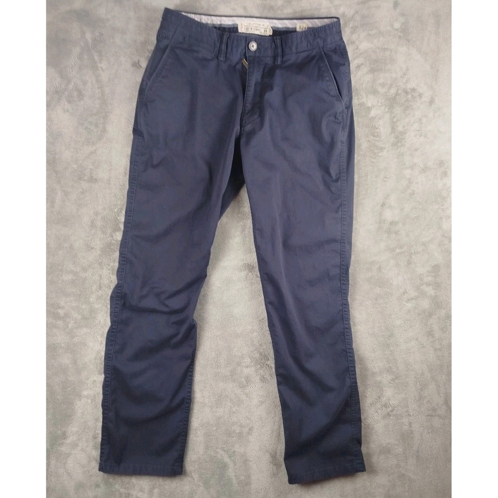 Fat Face Straight Leg Chino‎ Pants Pigment Dyed Navy Blue Men's 32x30 Trouser